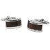 Запонки Lindenmann 10165 з коричневим котячим оком