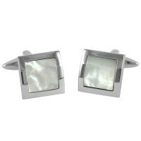 Запонки Lindenmann 10258 з перламутром